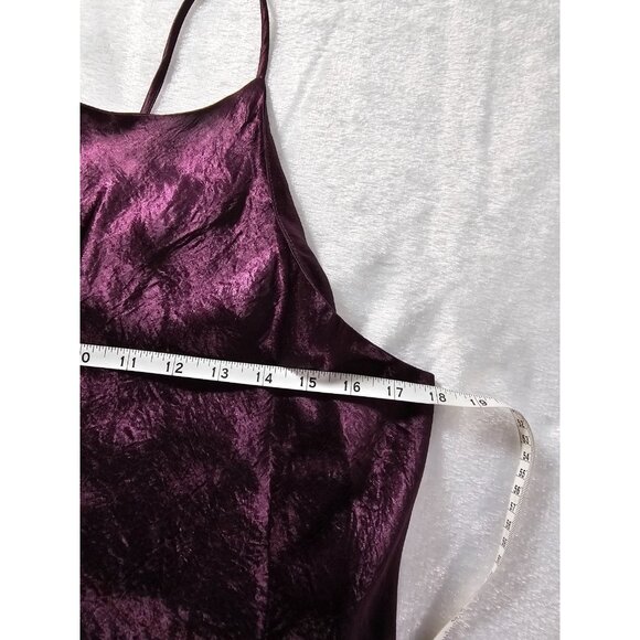 The Limited Spaghetti Strap Satin Slip Dress - Purple - SZ LG - Picture 5 of 7